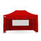3m x 4.5m Gala Shade Pro Gazebo Red Sidewalls Gallery image 3